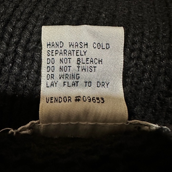 Work in Progress Classics Vintage 1990s Black Floral Knit Cardigan Sweater Large - Picture 16 of 16